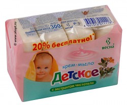 Мыло детское 75 г 4 шт. чистотел