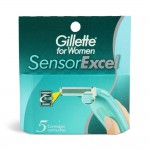 Кассеты для станков для бритья для женщин, Gillette (Жиллет) 5 шт сенсор эксель