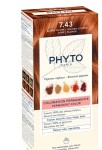 Крем-краска для волос, Phyto (Фито) 112 мл тон 7.43 золотисто-медный блонд