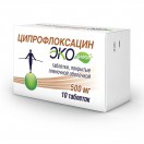 Ципрофлоксацин Экоцифол, табл. п/о пленочной 500 мг №10