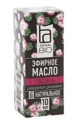 Масло эфирное AromaBio герань 100% 10 мл