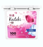 Капсулы для стирки, Kaiteki  (Кайтеки) 100 шт Колор 3в1 для цветного белья с ароматом сакуры
