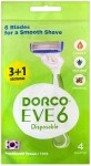Станок одноразовый для бритья для женщин, Dorco (Дорко) 4 шт Eve 6