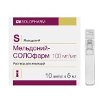 Мельдоний-СОЛОфарм, раствор для инъекций 100 мг/мл 5 мл 10 шт ампулы