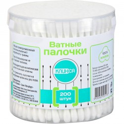 Ватные палочки Клинса 200 шт.
