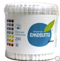 Ватные палочки Ежевита 200 шт.