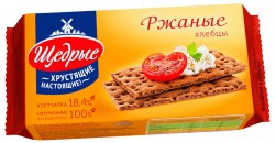 Хлебцы хрустящие 100 г Щедрые ржаные