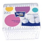 Ватные палочки, Bella (Белла) 200 шт арт. BC-081-P200-005 коттон п/эт квадрат