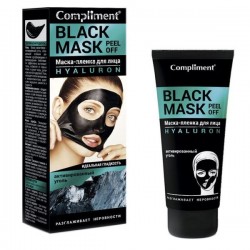 Маска-пленка для лица Compliment Блэк маск гиалурон 80 мл