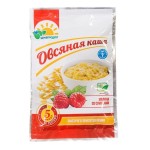 Каша овсяная, АВС 30 г малина со сливками