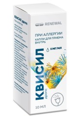 Квисил дропс капли д/приема внутрь 5 мг/мл 10 мл 1 шт.
