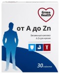 Витаминный комплекс A-Zn для мужчин, Gross Health (Гросс Хелс) таблетки 900 мг 30 шт