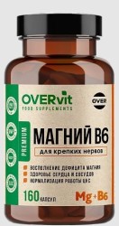 Магний + В6 OVERvit БАД 160 шт. капс.
