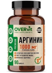 Аргинин OVERvit БАД Стрессовер 90 шт. капс.