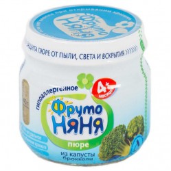 Пюре Фрутоняня брокколи без соли с 4.5 мес 80 г
