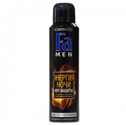 Дезодорант для мужчин FA Энергия ночи спрей 150 мл
