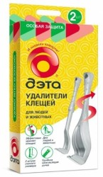 Удалитель клещей 2 шт. Дэта